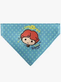 Harry Potter Chibi Engorgio Charm Polka Dot Slip On Collar Pet Bandana - Bandana Only