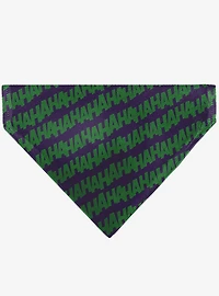 DC Comics The Joker Laugh Hahaha Text Slip On Collar Pet Bandana - Bandana Only