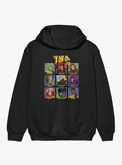 Marvel X-Men 97 Choose Your Character Icon Boxes Hoodie