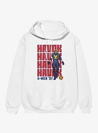 Marvel X-Men 97 Havok Text Stack Hoodie