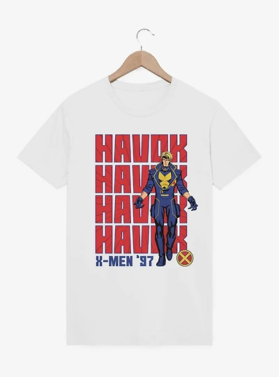 Marvel X-Men 97 Havok Text Stack T-Shirt