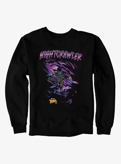 Marvel X-Men 97 Nightcrawler Portal Swirl Sweatshirt