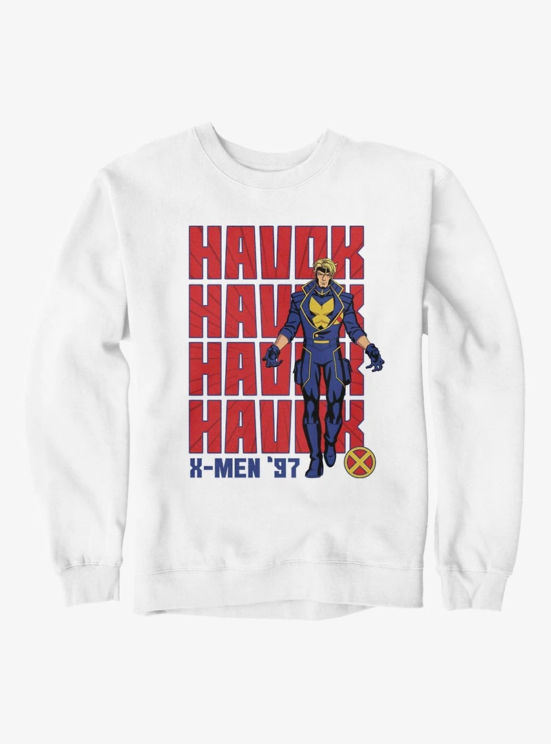 Marvel X-Men 97 Havok Text Stack Sweatshirt