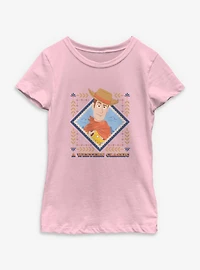 Disney Pixar Toy Story 5 Woody Western Classic Youth Girls T-Shirt