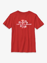Disney Pixar Toy Story 5 Call Me The Sheriff Youth T-Shirt