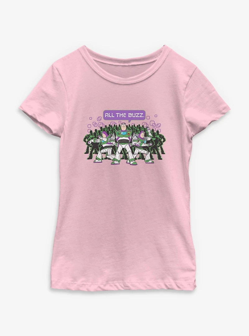 Disney Pixar Toy Story 5 All The Buzz Youth Girls T-Shirt