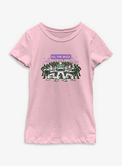 Disney Pixar Toy Story 5 All The Buzz Youth Girls T-Shirt