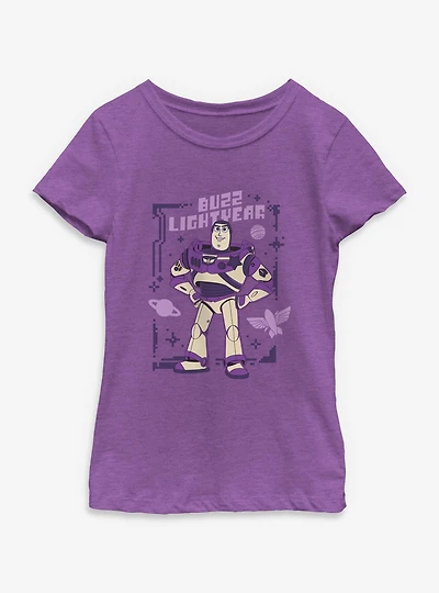 Disney Pixar Toy Story 5 Buzz Lightyear Pose Youth Girls T-Shirt