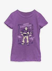 Disney Pixar Toy Story 5 Buzz Lightyear Pose Youth Girls T-Shirt