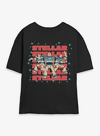 Disney Pixar Toy Story 5 Stellar Buzz Womens Skimmer Tee