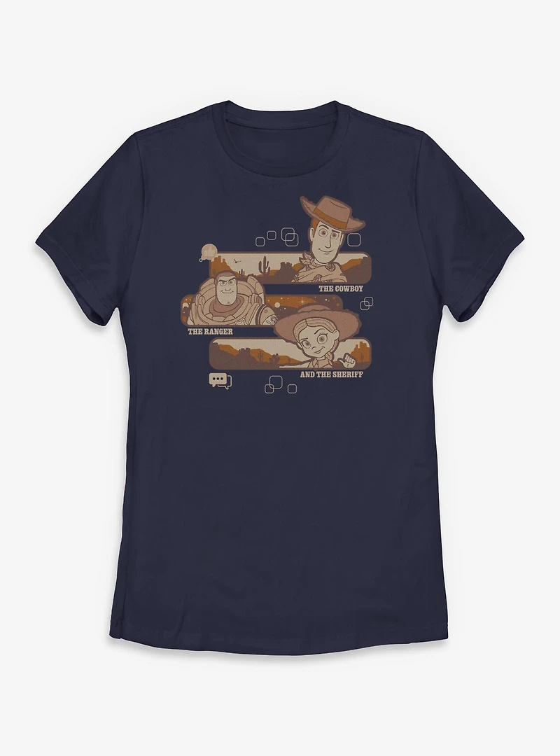 Disney Pixar Toy Story 5 Cowboy Ranger Sheriff Womens T-Shirt
