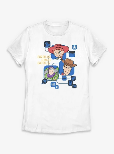 Disney Pixar Toy Story 5 Group Chat Goals Womens T-Shirt