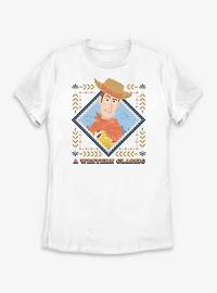 Disney Pixar Toy Story 5 Woody Western Classic Womens T-Shirt