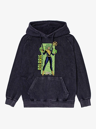 Marvel X-Men 97 Polaris Green Field Forces Mineral Wash Hoodie