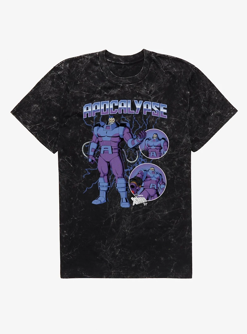 Marvel X-Men 97 Apocalypse Metal Thunder Mineral Wash T-Shirt