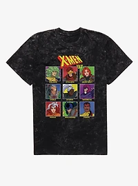 Marvel X-Men 97 Choose Your Character Icon Boxes Mineral Wash T-Shirt
