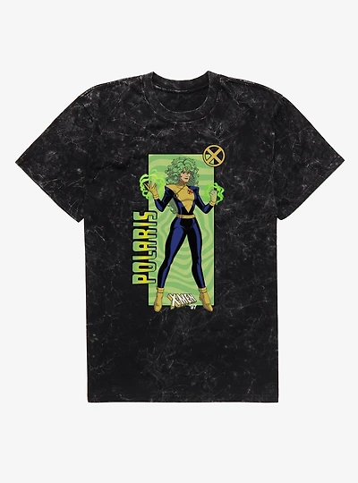 Marvel X-Men 97 Polaris Green Field Forces Mineral Wash T-Shirt