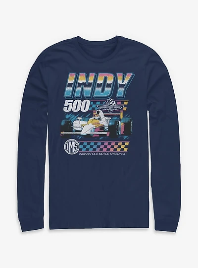Indy 500 Vintage Neon Long-Sleeve T-Shirt