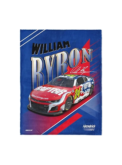 NASCAR William Byron Comet Car Silk Touch Throw Blanket