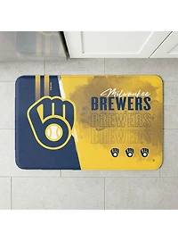MLB Milwaukee Brewers Painterly Floor Mat