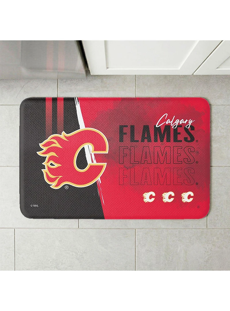 NHL Calgary Flames Painterly Floor Mat