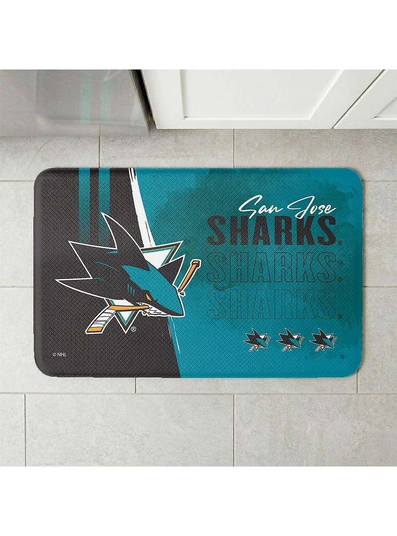 NHL San Jose Sharks Painterly Floor Mat