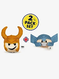 Marvel Chibi Characters Thor Loki Dog Toy Squeaky Plush 2-Piece Set
