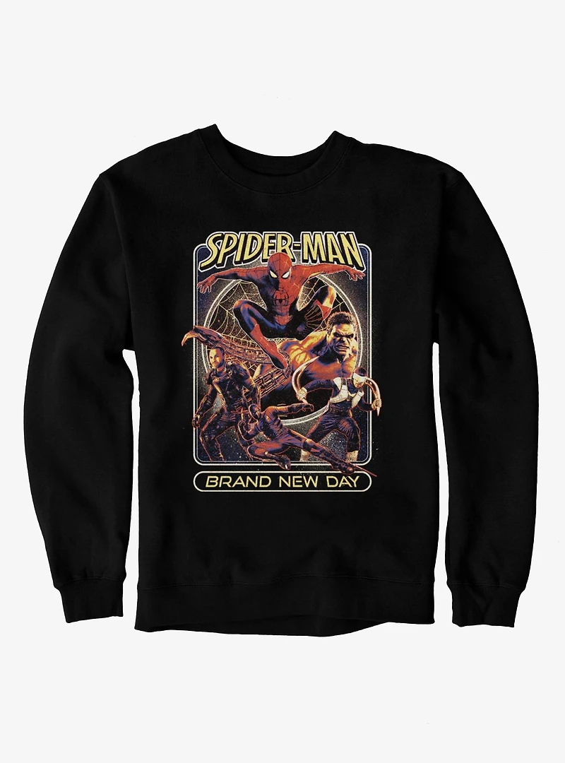 Marvel Spider-Man Brand New Day Leap Into Battle Sweatshirt