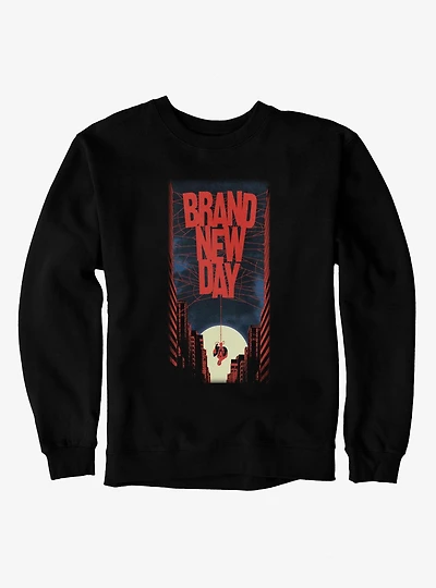 Marvel Spider-Man Brand New Day Spider Web Up The Night Sweatshirt