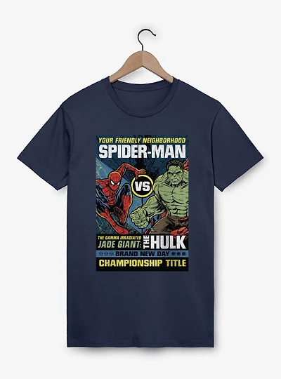 Marvel Spider-Man Brand New Day Vs The Hulk Championship Title T-Shirt