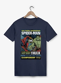 Marvel Spider-Man Brand New Day Vs The Hulk Championship Title T-Shirt