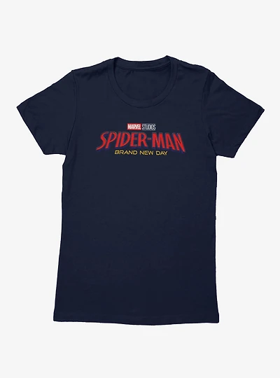 Marvel Spider-Man Brand New Day Full Color Logo Womens T-Shirt