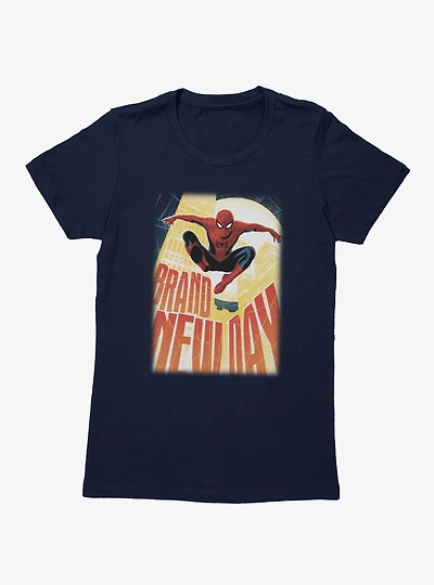 Marvel Spider-Man Brand New Day Building Leap Womens T-Shirt