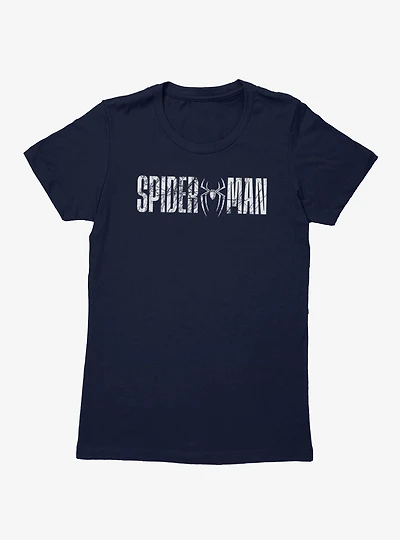 Marvel Spider-Man Brand New Day Web Texture Logo Womens T-Shirt