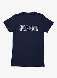 Marvel Spider-Man Brand New Day Web Texture Logo Womens T-Shirt