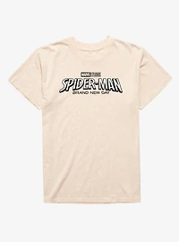 Marvel Spider-Man Brand New Day Movie Logo Mineral Wash T-Shirt