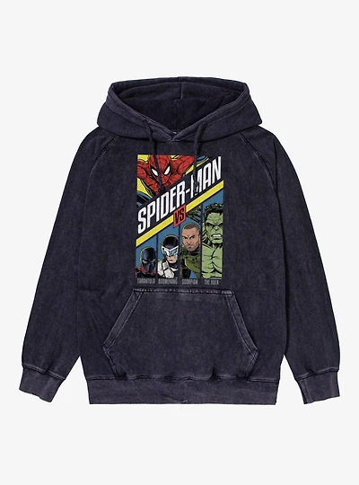 Marvel Spider-Man Brand New Day Vs All Vintage Mineral Washed Hoodie