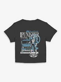 Marvel Punisher  Van Delivery Womens Baby Tee Box Lunch Exclusives
