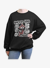 Marvel Spider-Man: Brand New Day  Great Power Responsibility Womens Oversized Sweatshirt Box Lunch Exclusives