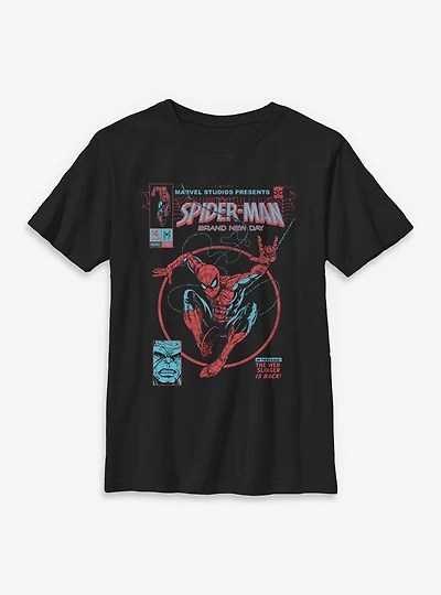 Marvel Spider-Man: Brand New Day  Comic Youth T-Shirt Box Lunch Exclusives