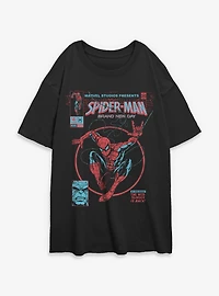 Marvel Spider-Man: Brand New Day  Comic Womens Oversized T-Shirt Box Lunch Exclusives