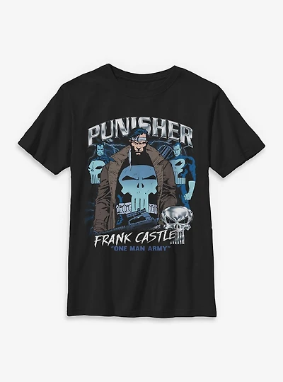 Marvel Punisher Punishing Chrome Youth T-Shirt Box Lunch Exclusives