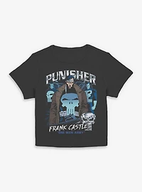 Marvel Punisher  Punishing Chrome Womens Baby Tee Box Lunch Exclusives