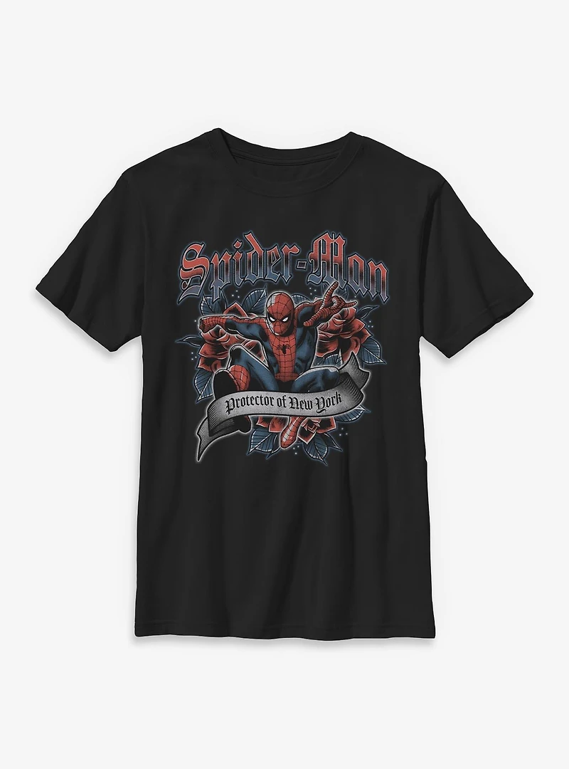 Marvel Venom Spider Man Tattoo Youth T-Shirt Box Lunch Exclusives