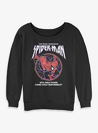 Marvel Venom  Great Power Responsibility Womens Slouchy Sweatshirt Box Lunch Exclusives