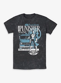 Marvel Punisher  Van Delivery Mineral Wash T-Shirt Box Lunch Exclusives