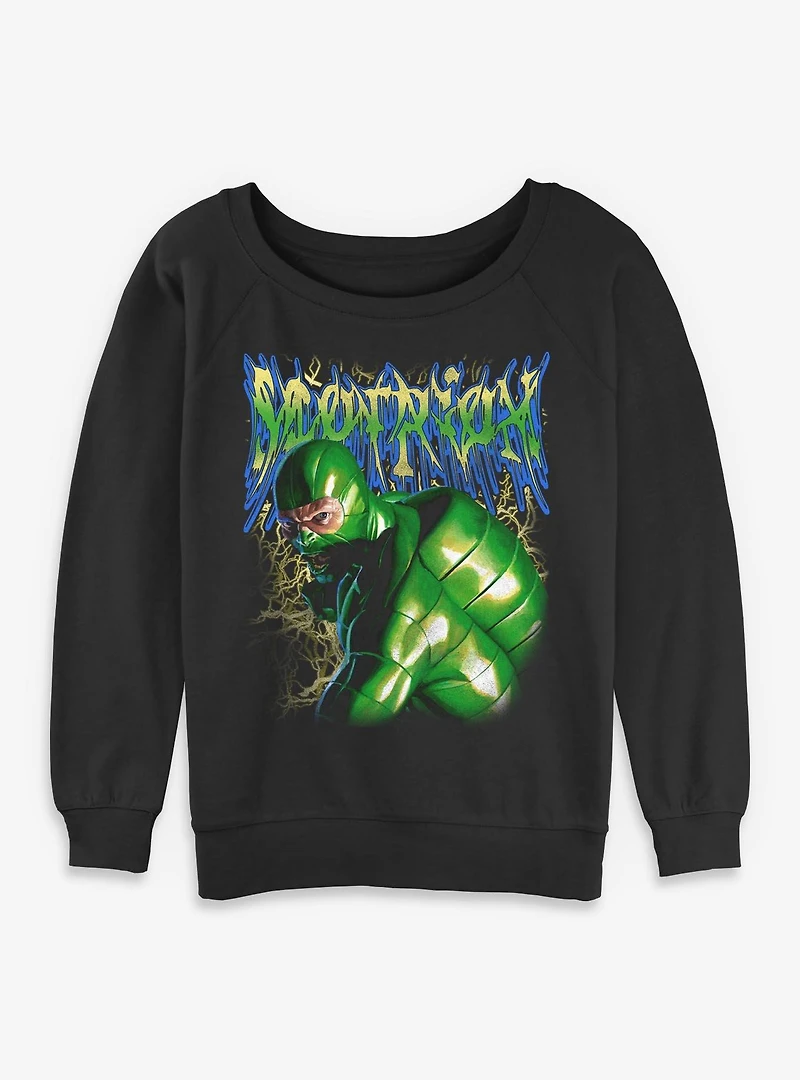 Marvel Venom Scorpion Lightning Womens Slouchy Sweatshirt Box Lunch Exclusives