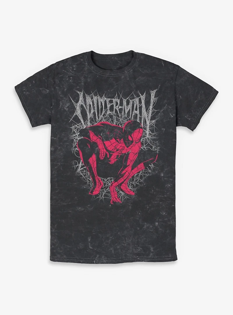 Marvel Spider-Man: Brand New Day Spider The Shadows Mineral Wash T-Shirt Box Lunch Exclusives