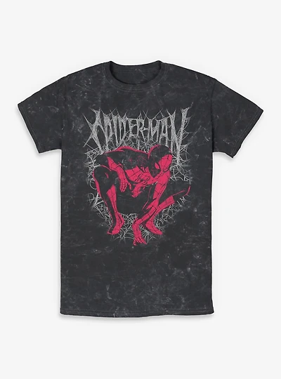 Marvel Spider-Man: Brand New Day  Spider The Shadows Mineral Wash T-Shirt Box Lunch Exclusives