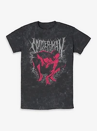Marvel Spider-Man: Brand New Day  Spider The Shadows Mineral Wash T-Shirt Box Lunch Exclusives